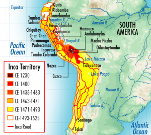 Inca Empire map